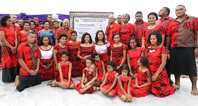 Prime Minister Voreqe Bainimarama at the ground -breaking ceremony of a new Government funded development of iTaukei land at Nasoqela, Raralevu in Nausori.