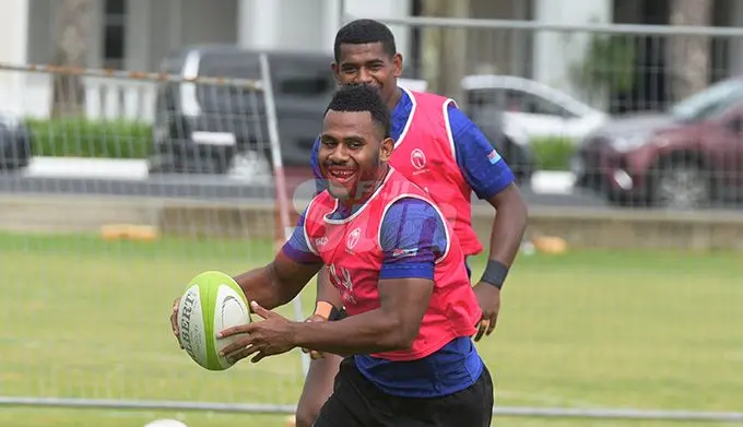Fiji 7's extended squad member Vilimoni Botitu during team training at Albert Park on November 1, 2019. Photo: Ronald Kumar.