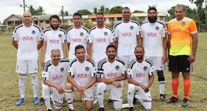 New Zealand Masters football team at Prince Charles Park, Nadi, on August 17, 2022. Photo: Waisea Nasokia