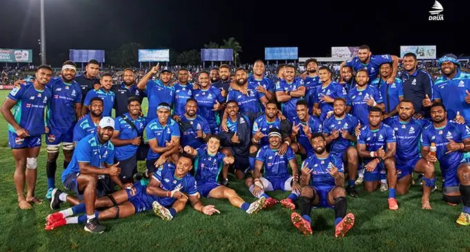The Swire Shipping Fijian Drua to play Moana Pasifika in the 2024 Super Round in Melbourne, Australia. Photo: Fijian Drua  