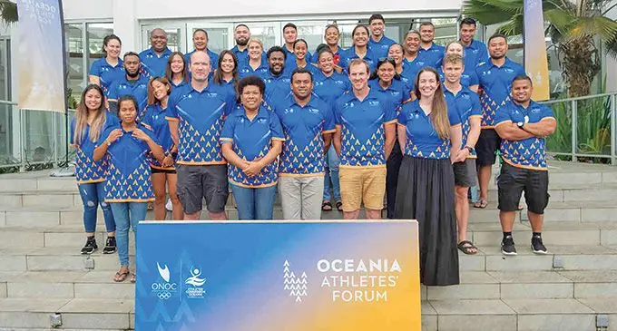 Participants of the Oceania Athletes Forum at the Pearl Resort on September 22, 2022. Photo: ONOC Media