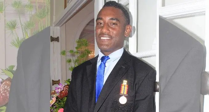 Bravery Medal recipient Emosi Delaibatiki following the Order of Fiji  investiture ceremony at State House on July 12, 2019.  Photo: Ronald Kumar