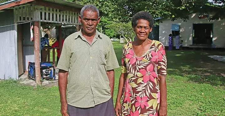 Luisa Sekinoco and her husband, Akuila. Photo: Josefa Babitu