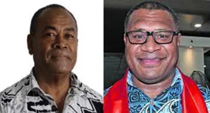 Post Fiji chairman Isireli Leweniqila and Post Fiji’s acting chief executive officer Isaac Mow.