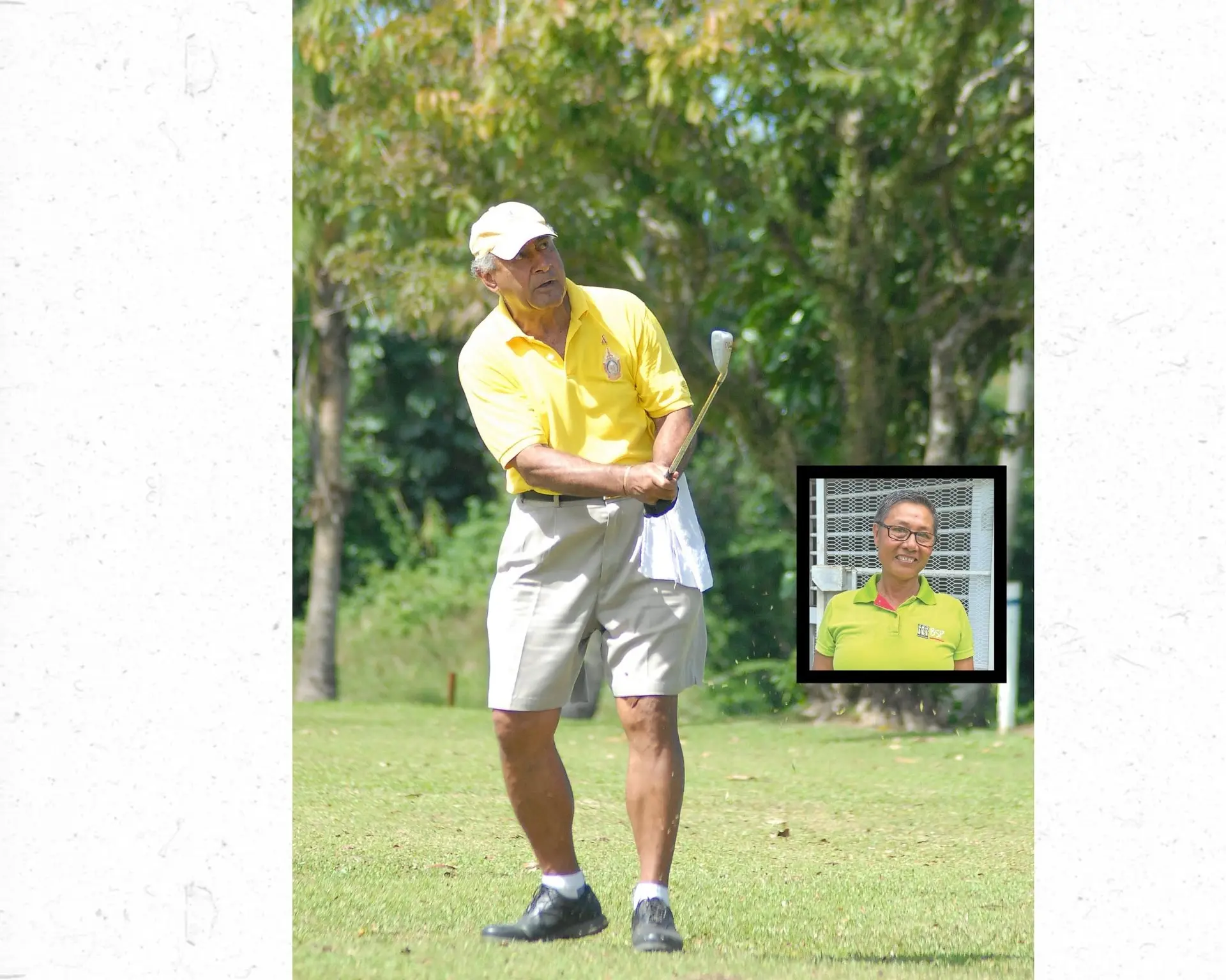 The late Ratu Epeli Nailatikau. Inset: Fiji Golf Club (FGC) vice president Agnes Fong Toy. 