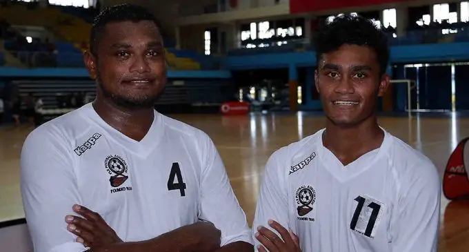 From left: Mira and Altaaf Sahib to play for Northpole Friends. Photo: Fiji FA Media