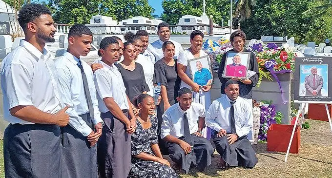 Family members of the late Ratu Tevita Momoedonu were buried at the Burenivalu na Sautabu Vakamomo ni Vanua O Vuda on June 6, 2024. Photo: Salote Qalubau