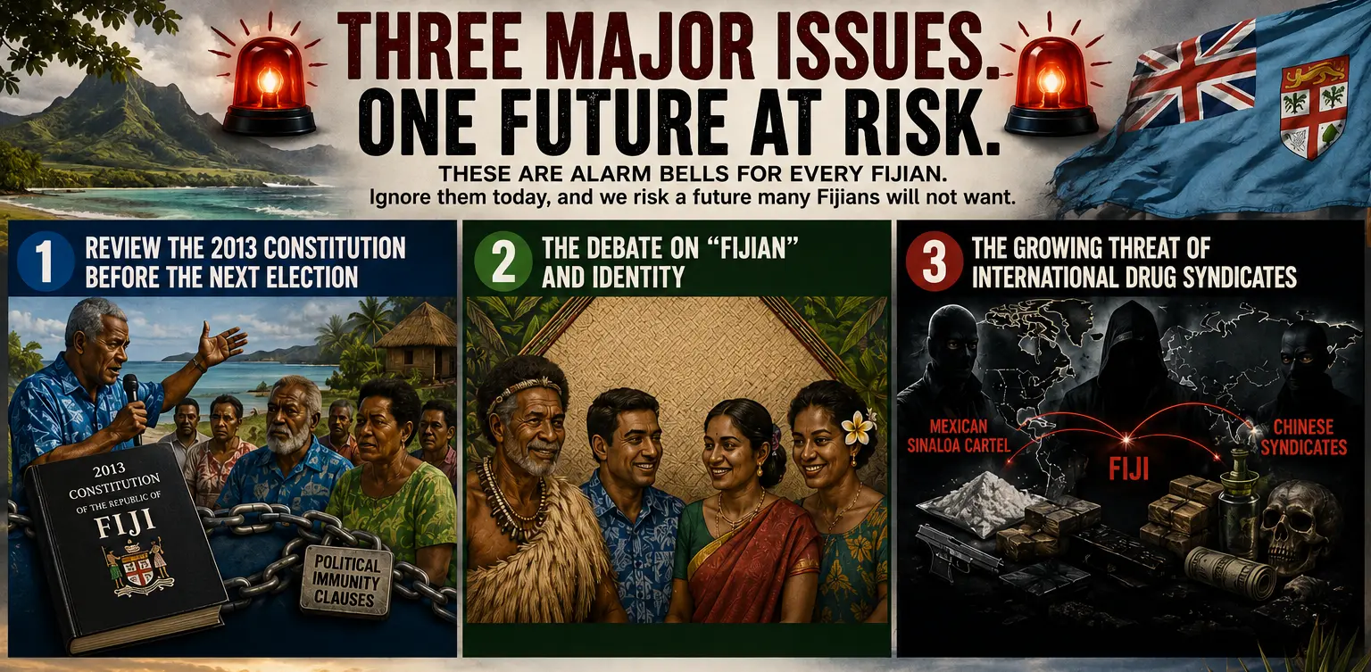 Concerns over constitutional reform, identity and organised crime are shaping debate on Fiji’s future.