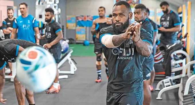Levani Botia (closest to camera) will captain the Flying Fijians in the July Tests against the All Blacks.  Photo: FRU Media