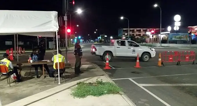Police road block