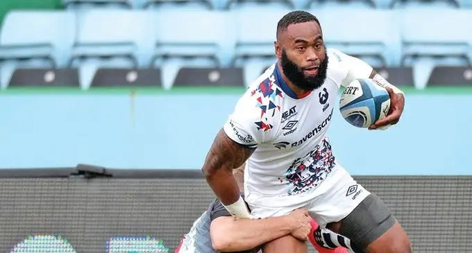 Flying Fijians captain and Bristol Bears Centre Semi Radradra on attack against Harlequin’s on December 26, 2020. Photo: Bristol Bears