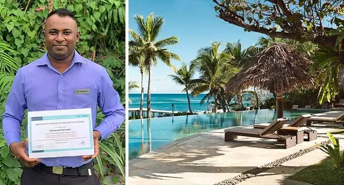 Shivaneel Sandeep Gounder and Sheraton Resort and Spa, Tokiriki Island.  