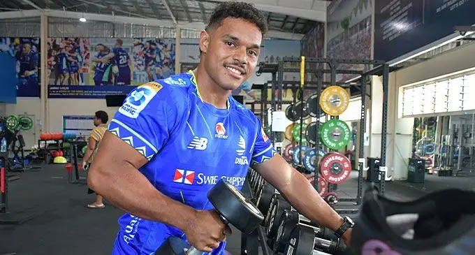 Fijian Drua halfback Philip Baselala. Photo: Waisea Nasokia
