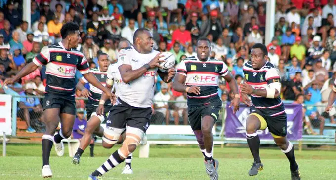 Action from last year's game between from Naitisiri and Nadroga at Ratu Cakobau Park on August 8, 2018. Photo : Ronald Kumar