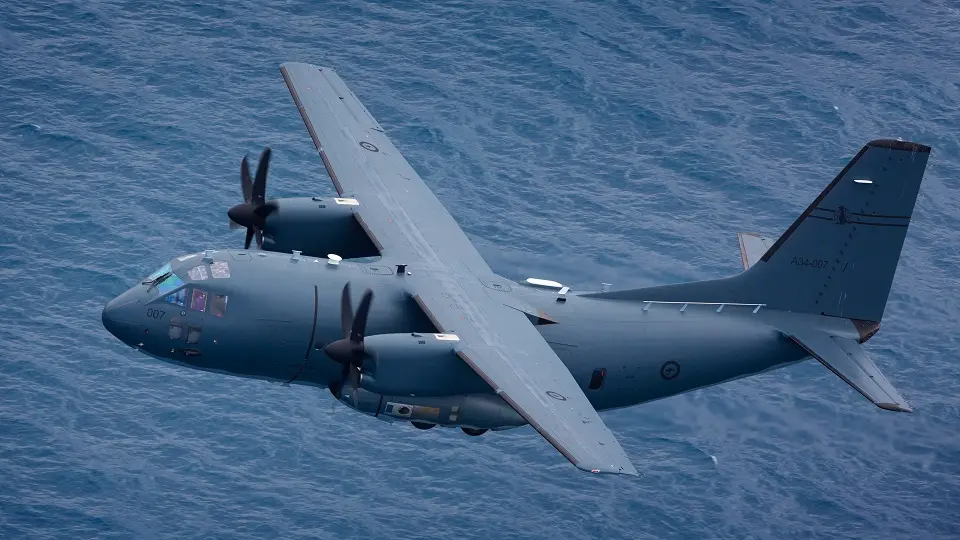 Royal Australian Air Force C-27j spartan aircraft which Fiji has been hosting under its Vuvale Partnership with Australia.