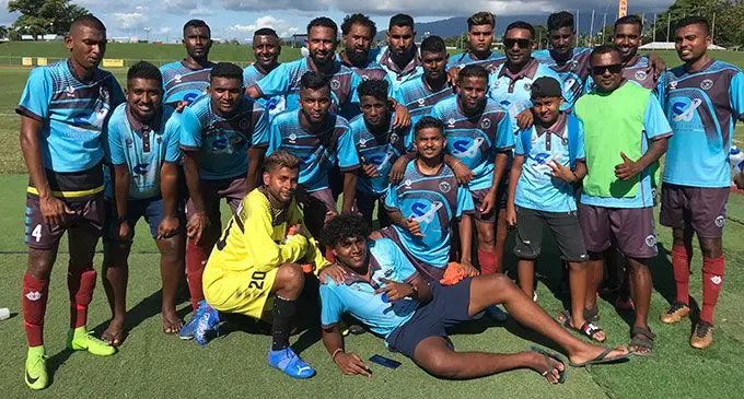 Nasinu TIV Sangam team at Churchill Park, Lautoka on April 16, 2022. Nasinu are one of the two unbeaten teams. Photo: Waisea Nasokia