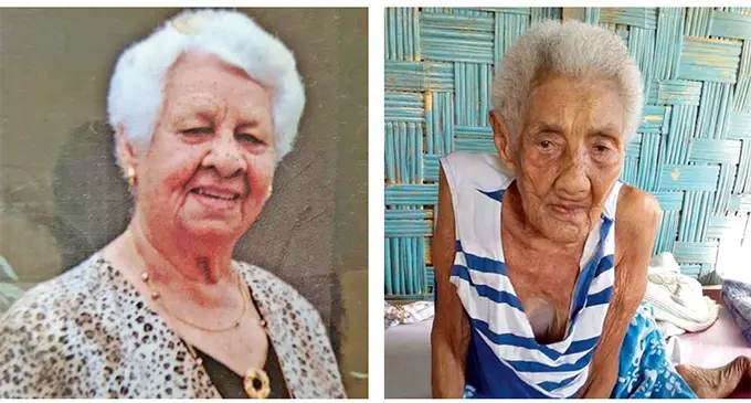 The late, Mary Seraphina Giblin (left photo) and the late Luisa Mereani Silinabakola both loved through World Wars I and II.
