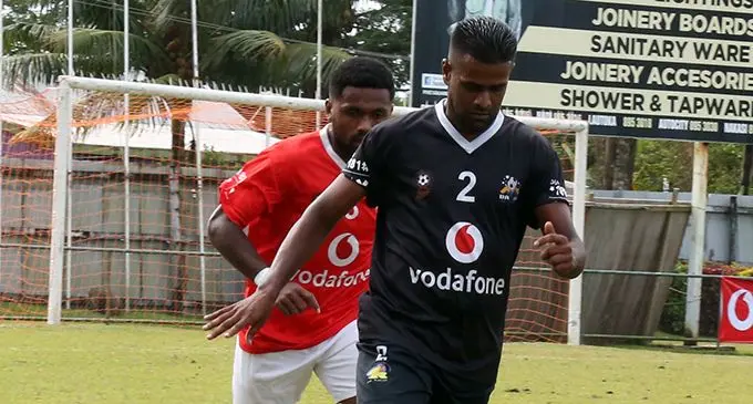 Ba’s Avinesh Suwamy in action against Rewa in the Vodafone Premier League at Ratu Cakobau Park in Nausori on May 19, 2019. Photo: Simione Haravanua