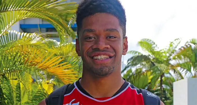 Setareki Tawale Junior currently plays as a lock for the Junior Japan rugby team. Photo: Kelera Sovasiga