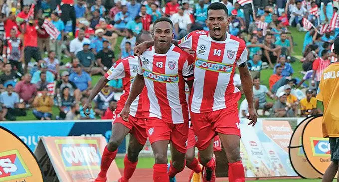 Labasa striker Ratu Anare (left) is eligible to play for Extra Supermarket Labasa for the Pillay’s Garment Champion versus Champion series. Photo: Fiji Football