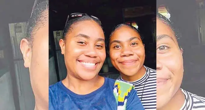 Tertiary Education Loans Scheme (TELS) recipient, Dilaite Dimaiwalawala (Right), with her older sister, Saraseini Culanaguta, in Suva.