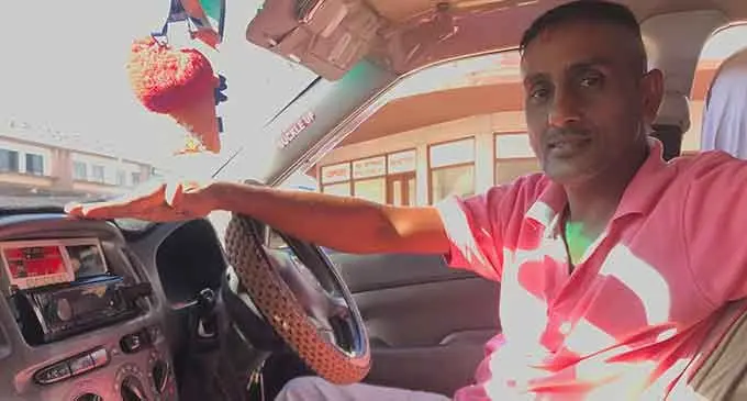 Labasa taxi driver Avishal Pal had his taxi meter calibrated on July 15, 2022. Photo: Shratika Naidu