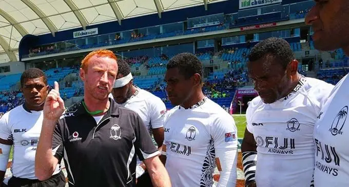Ben Ryan during the 2014/15 World Sevens Series in Dubai. Photo: World Rugby