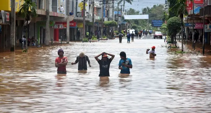 People in Nadi Town during the recent flood.Photo: Waisea Nasokia