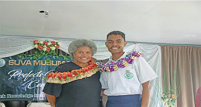 Assistant Minister for foreign Affairs Lenora Qereqeretabua with Eresi Lebatabua. Photo: Sosiveta Korobiau