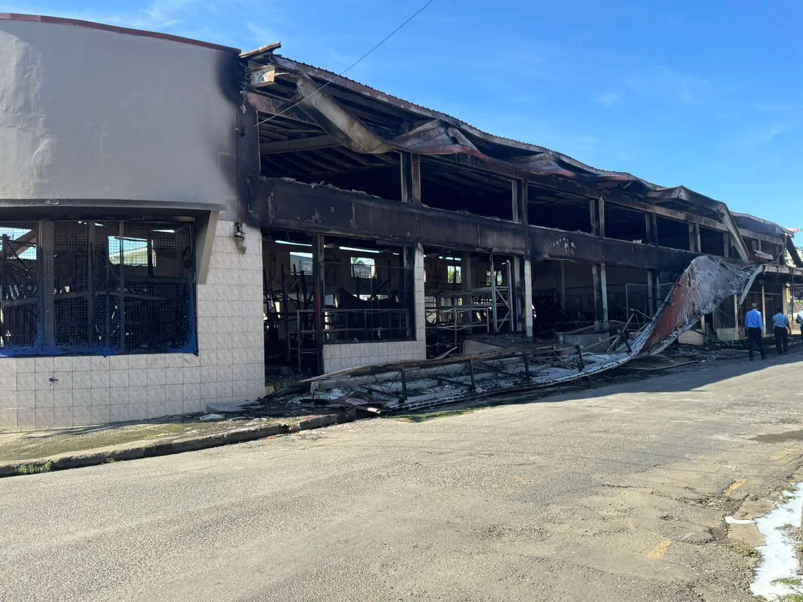 Ganga (Fiji) Ltd store that was destroyed by fire in Lautoka