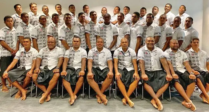 Vodafone Fijian U20 rugby side. Photo:  FRU  Media