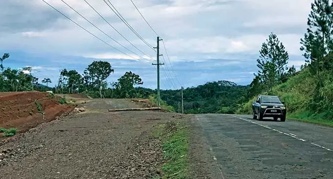 The bypass road on the left at Korosomo in Labasa on October 5, 2021.  Photo: Shratika Naidu