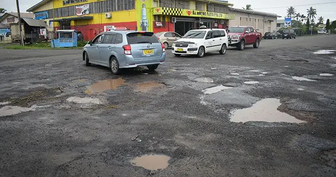 Potholes on the road along Kasanji Street and Jai Hanuman Street in Vatuwaqa. 