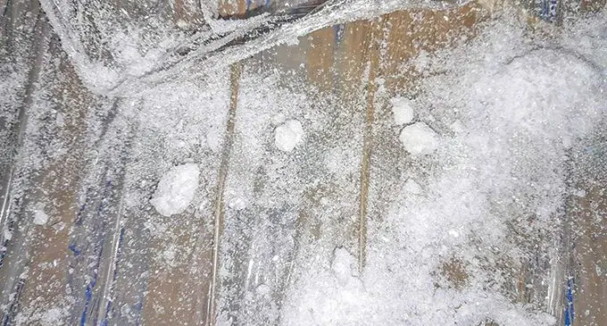 Meth that was packed in containers and seized by Police in Nadi.