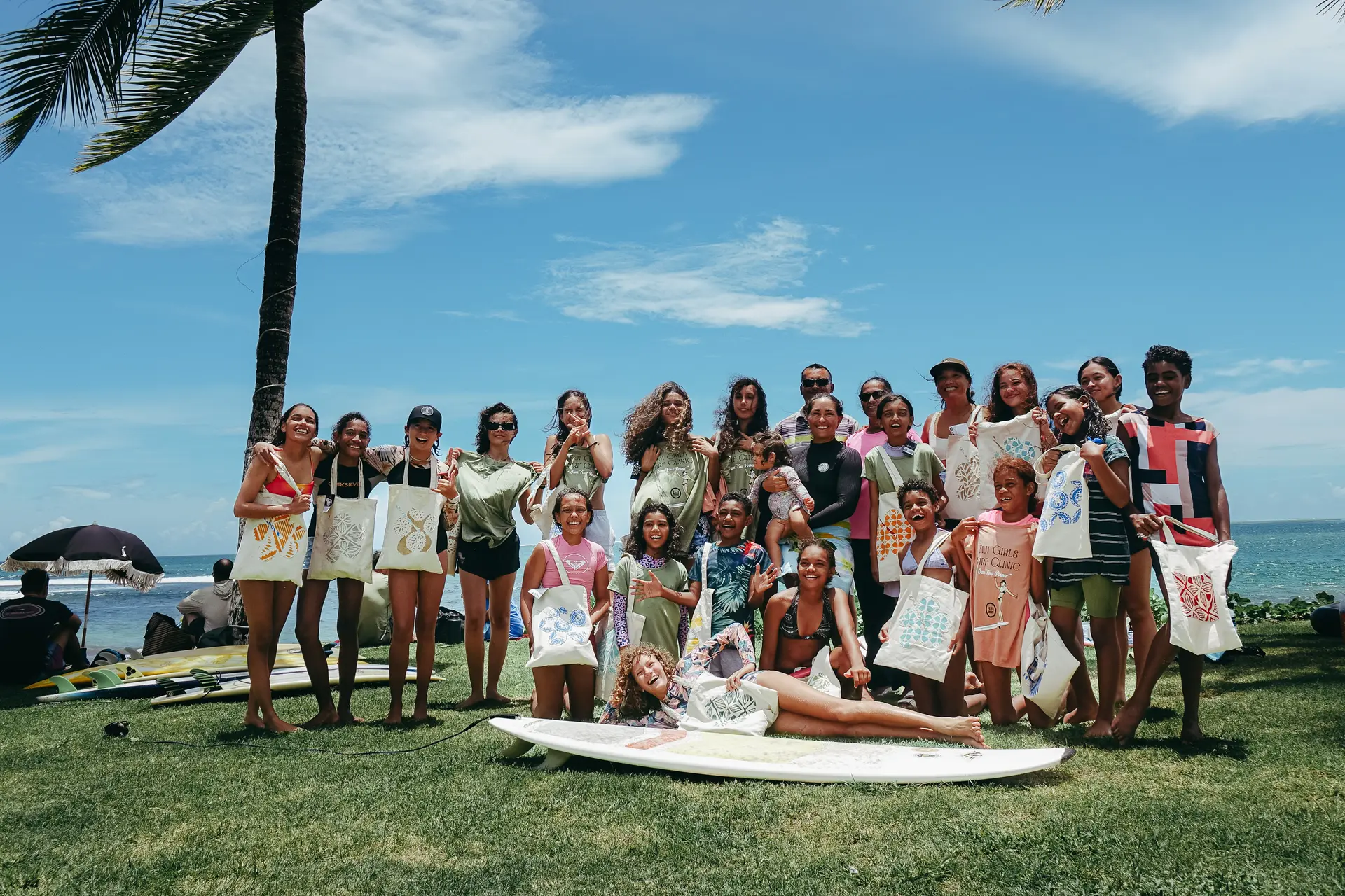 Hanua participants and community members come together