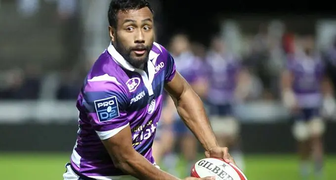 Ledua Mau in action for his Pro D2 club Soyaux Angoulême. 