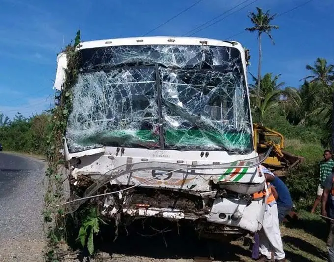 The bus that Rupeni Siganisucu drove.  Photo: Salote Qalubau