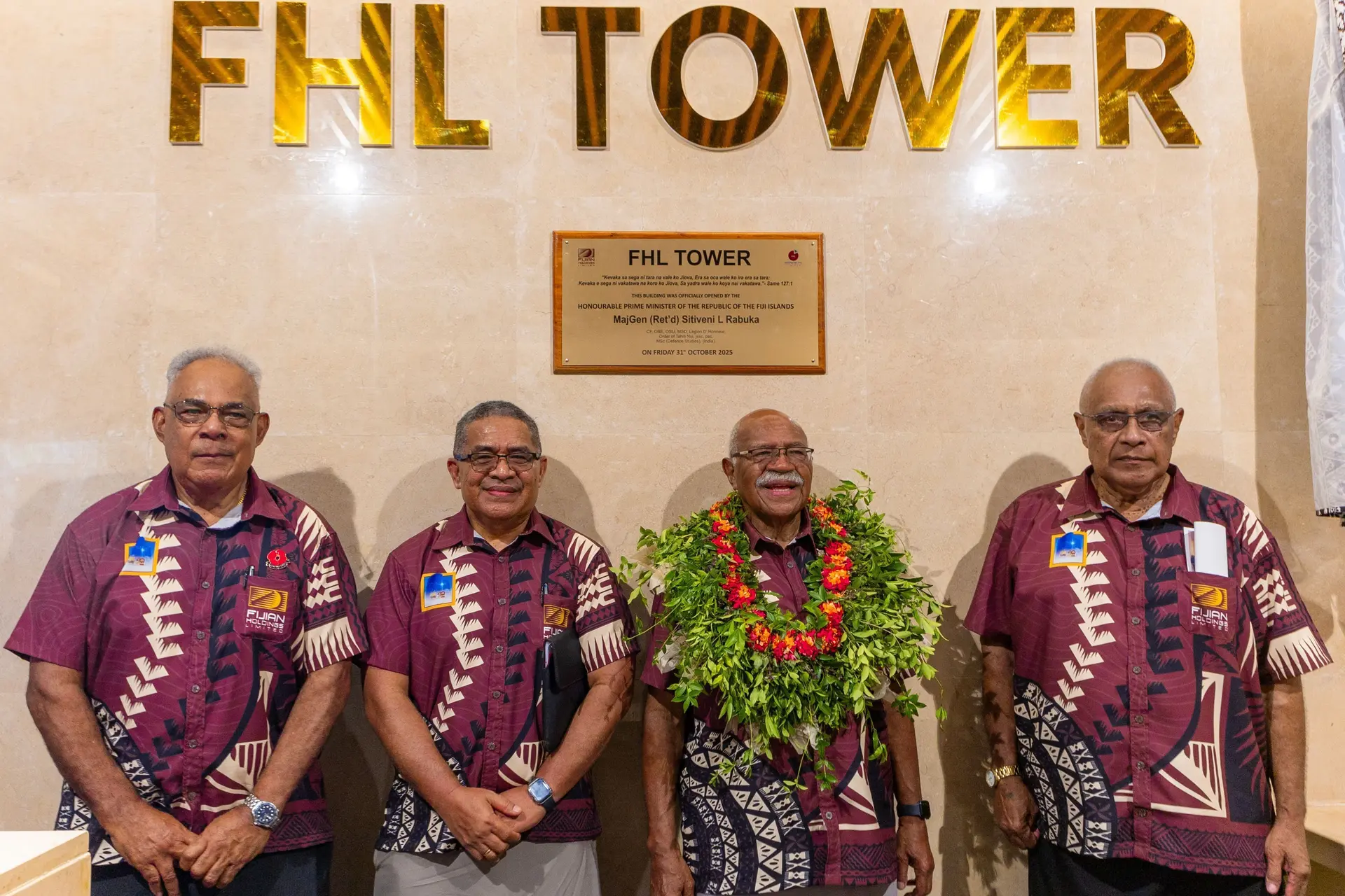 PM Rabuka, GCC Chair and FHL executives