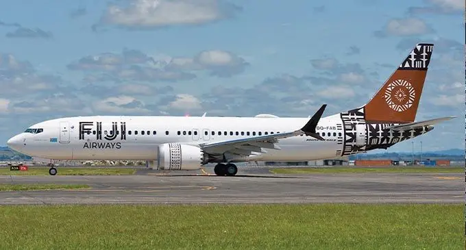 A Fiji Airways MAX8.