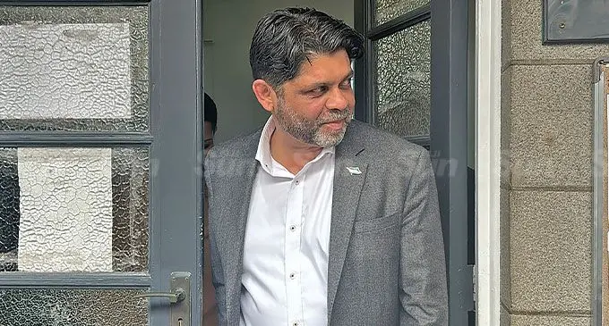 Former Attorney-General, Aiyaz Sayed-Khaiyum exiting the Suva Magistrate’s Court on August 5, 2024. Photo: Beranadeta Nagatalevu