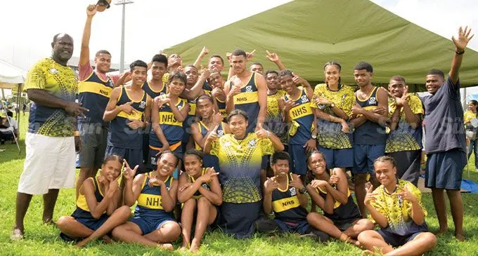 Nakasi High School athletes during the Triple N Zone at HFC Bank Stadium on August 2, 2022. Photo: Ronald Kumar