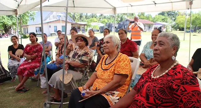 Women of Rotuma tune into a talanoa session. Photo: Josefa Babitu