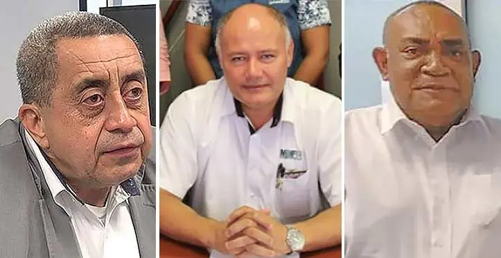 From left: Philip Hill, John Tunidau and Sesoni Komaisoso.