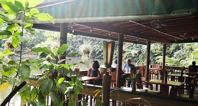 Lakeside Raintree Restaurant and Bar(above and below) opens daily from 7am to 9:30pm. Photo: Frederica Elbourne
