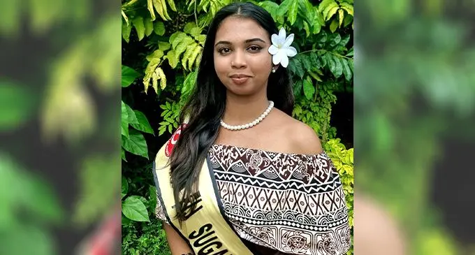 Nandita Sami vying for Miss Vodafone Festival of the Friendly North title in Labasa on August 25, 2023.