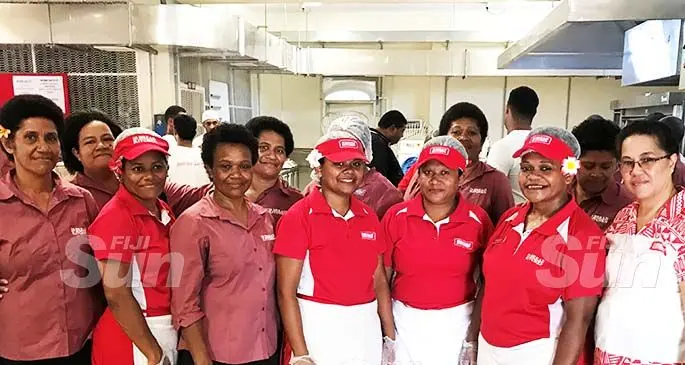 From left: Alesi Vere, Alesi Nava, Vilimaina Tiko, Avikali Adivelovelo, Sianiti Numileva, Meresiana Adi, Sereana Waqa, Ulamila Ului, Viniana Liku, Marica Modrau and Emily O’neill. Photo: Charles Chambers