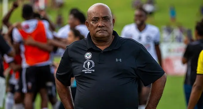 Suva’s winning coach Babs Khan. Photo: Leon Lord
