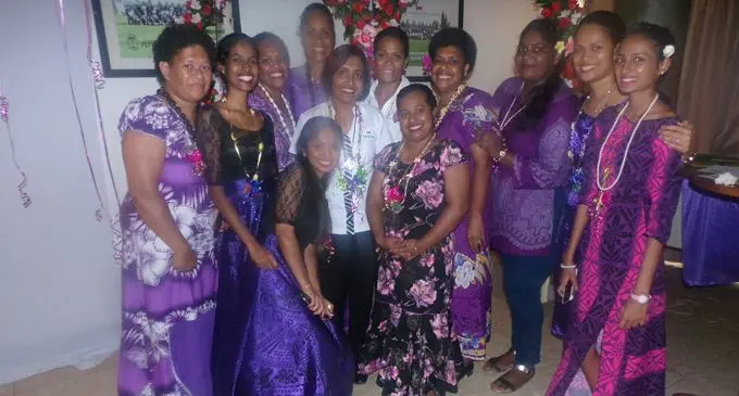 Female staff members of Tanoa Waterfront Hotel in Lautoka during the International Women’s Day celebration on March 8, 2018. Photo: Karalaini Tavi