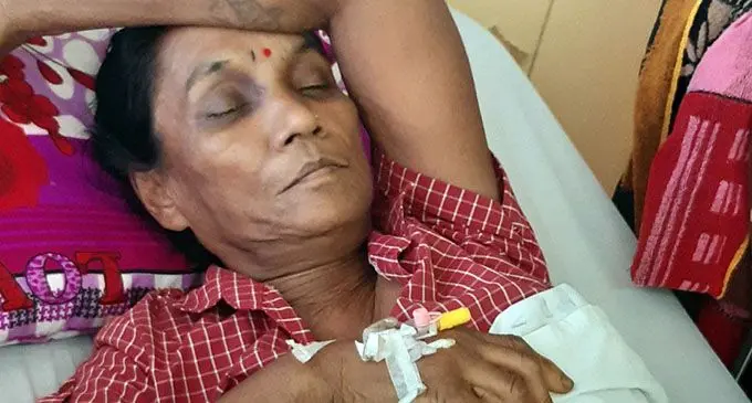  Gyan Wati recovering at Labasa Hospital from injuries on July 7, 2019. 