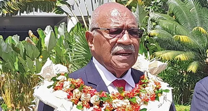 Prime Minister Sitiveni Rabuka.  Photo: DEPTFO